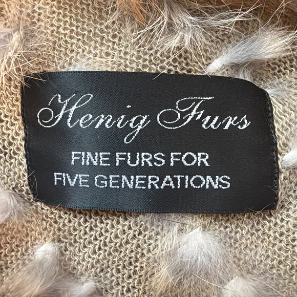 Henig Fur 100% Rabbit Fur - Picture 2 of 3